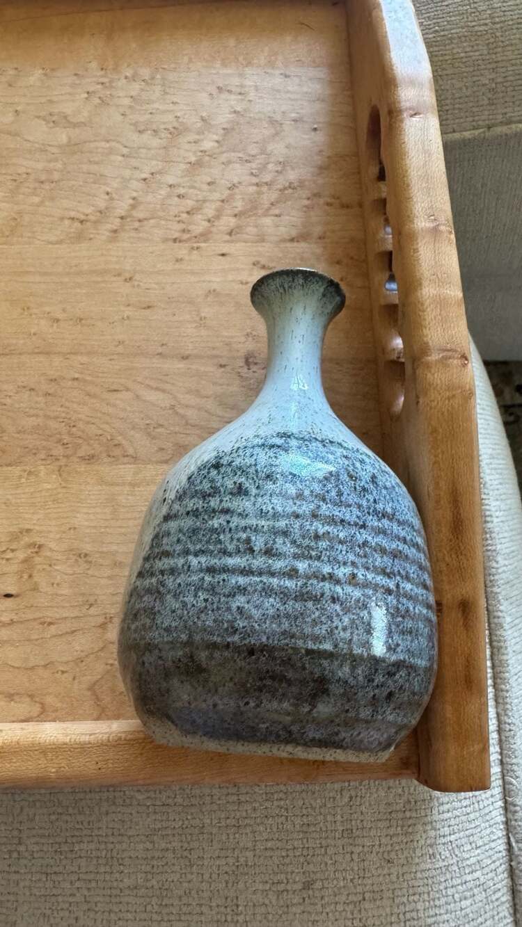 Gary Eagan Spring Street Pottery Studio Art Vase Speckled Glaze